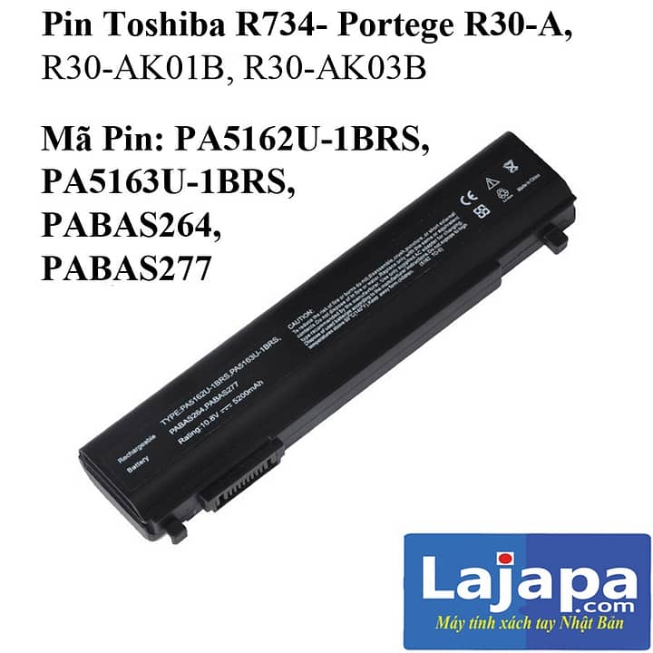 Pin Laptop Toshiba r734- Portege R30